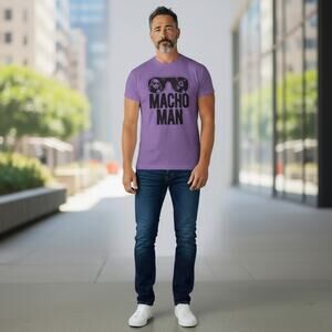 American Classics Macho Man Randy Savage Purple T Shirt L